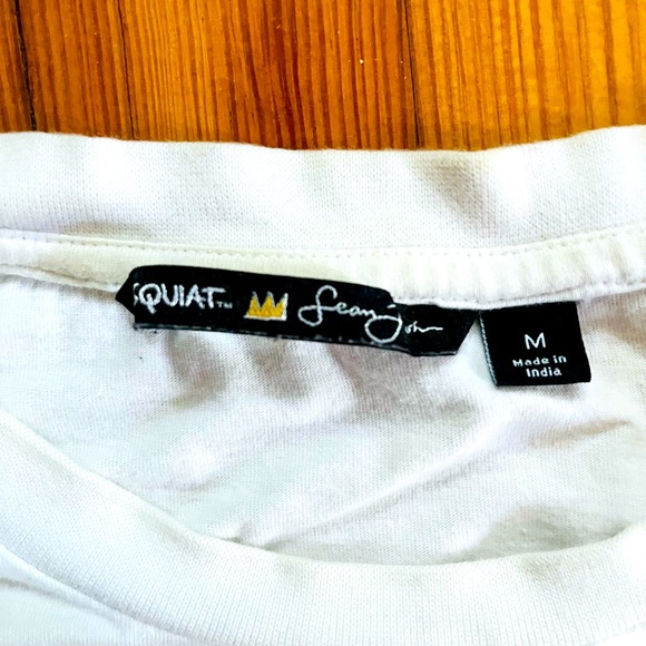 Medium White Sean Jean x Basquiat King Pleasure T-shirt - Picture 4 of 4